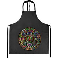 Aztec Or Mayan Calendar Design On Back Maya Men Women Kids 21 Aprons