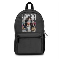 Billie Eilish Vintage 90s Backpacks, Bootleg Music Art Hit Me Hard And Soft