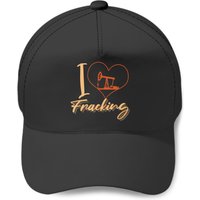 Fracking Heart Oilfield Drilling Oil I Love Fracking T Baseball Caps