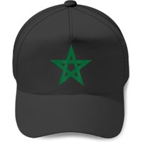 Morocco Moroccan Star Flag Football Jersey Baseball Caps