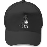 American Pitbull Terrier Dog | Black And White - Pitbull - Baseball Caps