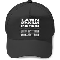Lawn Mowing Hourly Rates Price List Funny Mow Baseball Caps