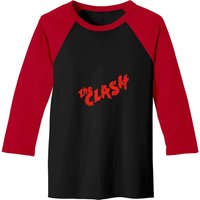 The Clash - Scratched Red Logo T-shirt Baseball Tees