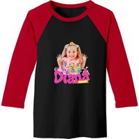 The Kids Diana Show Sticker Baseball Tees