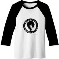 Jimi Hendrix White Circle Tee Baseball Tees