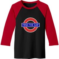 London Souvenir Mind The Gap Underground Tube Baseball Tees