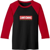 Lion's Choice Restaurant Logo Baseball Tees