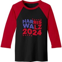 Harris Walz 2024 Graphic Baseball Tee