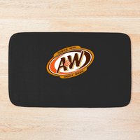 A&w Root Beer Restaurant Logo Bath Mats