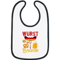 On My Wurst Behavior Funny Bavarian Oktoberfest Bibs