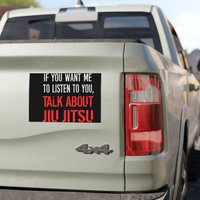 Funny Talk About Jiu Jitsu Car Magnets