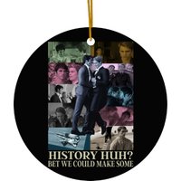 History Huh Ceramic Ornaments Ceramic Ornaments Ceramic Ornaments, Red White And Royal Blue Ceramic Ornaments, Book Lovers Gift