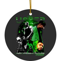 Tour 2024 Usher Past Present Future Ceramic Ornaments, Usher Concert 2024 Ceramic Ornaments
