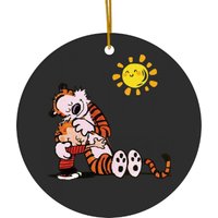 Calvin And Hobbs Ceramic Ornaments