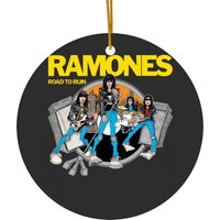 Ramones Band Road To Run Black Unisex Ceramic Ornaments