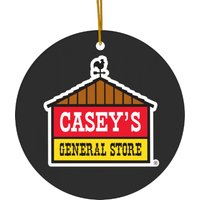 Casey's General Store Food Logo Chain Restaurant Ceramic Ornaments