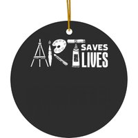 Artist Art Saves Lives Ceramic Ornaments
