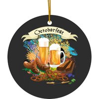 Oktoberfest Beer Festival Sausage Germany Munich Ceramic Ornaments