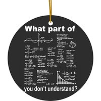 Algebra Mathematics Mathematics Teacher Study Ceramic Ornaments