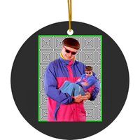 Oliver Tree Baby With Oliver Tree Father Premium Ceramic Ornaments