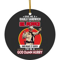 Smokey And The Bandit Diablo Sandwich Dr Pepper Ceramic Ornaments