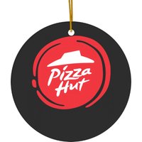 Pizza Hut Food Logo Restaurant Ceramic Ornaments