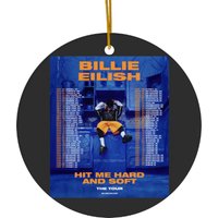 Billie Eilish Hit Me Hard And Soft Ceramic Ornaments