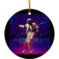 Mickael Jackson Color Ceramic Ornaments