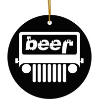 Adult Beer Jeep Ceramic Ornaments Design Funny Drinking