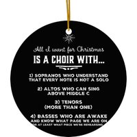 Funny Choir Director Design The Perfect Christmas Gift Ceramic Ornaments