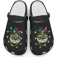 Otters Mardi Gras Party Jester Otter Animal Otter Lover049 Clogs