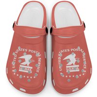 Womens Uspss U.s. Mail Eagle Logo United States Postal Services Vneck Clogs