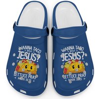 Wanna Taco Bout Jesus Cinco De Mayo Women Men Clogs