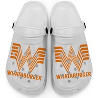 Whataburger Restaurant Logo Clogs