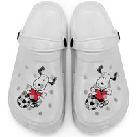 Snoopy Playing Soccer Clogs