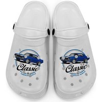 Classic American Muscle Blue Camaro Clogs