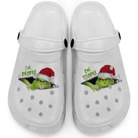 Funny Whoville Christmas Clogs With Green Goblin Character