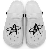 Star Treck Fashion Logo Design Clogs