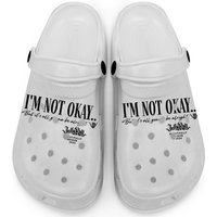Jelly Roll Clogs , Country Concert Beautifully Broken Tour 2024 ,jelly Roll Lyric Clogs, Im Not Ok Clogs,unisex Plus Size,jelly Roll Fan Gift