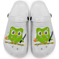 Duolingo Spanish Or Vanish Clogs