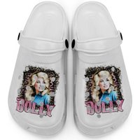 Dolly Parton Clogs, Leopard Dolly Parton Vintage, Vintage 90's Dolly Parton 1994 Clogs