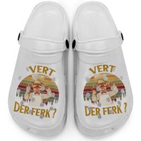 Vert Der Ferk Chef Clogs, Funny Swedish Sunset Vintage Clogs, Chef Gift Clogs