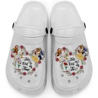 Tale As Old As Time Clogs, Beauty Beast Clogs,