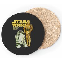 R2-d2 & C-3po Logo Portrait Coasters