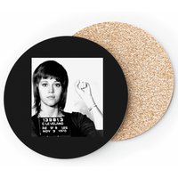 Jane Fonda Mugshot Coasters