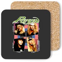 Poison Coasters 80s Heavy Rock Band Concert Tour Coasters
