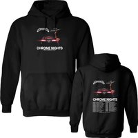 Chromeo And The Midnight, Chrome Nights 2024 Tour Double Sided Hoodies