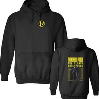 Pilotss Band The Clancy World Tour 2024 Double Sided Hoodies Black