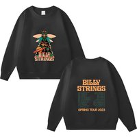 Billy Strings Space Bug Double Sided Sweatshirts Tour Merch , Billy Strings Spring Tour Double Sided Sweatshirts
