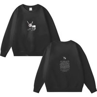 Rapper Drake For All The Dogs Letter Double Sided Sweatshirts | Men's Hip Hop Vintage Pullover